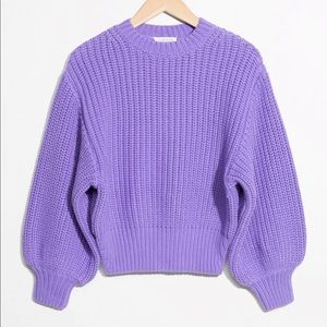 & other stories chunky rib knit sweater